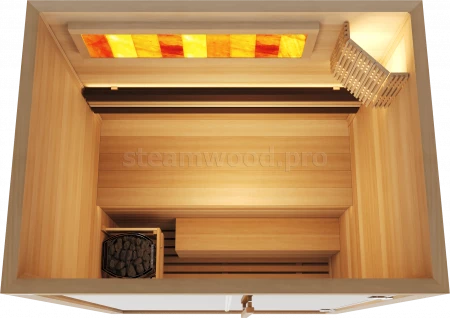 Двухместная финская сауна Luxury из кедра